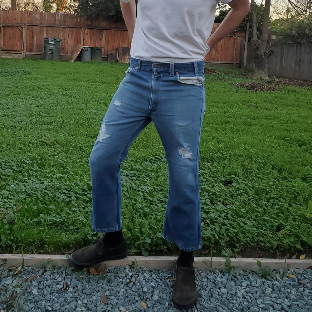 Levi's. Vintage 1970's Black Tab. 517 Boot Cut Flare Men's 36x30. USA made. GVC - Picture 2 of 15